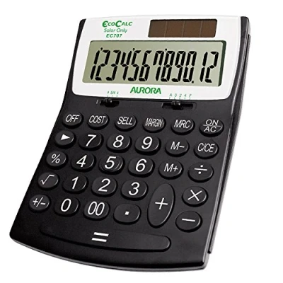 Image of Aurora EC707 EcoCalc Calculator (Made From Recycled Plastic)
