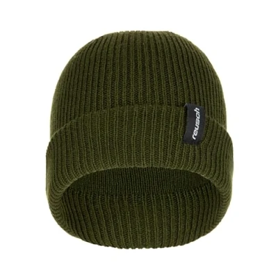Image of Reusch Adult Eddie Beanie Warm, Windproof Hat, Dark Green, Standard Size