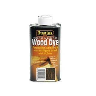 Image of Rustins Wood Dye Dark Teak 250ml