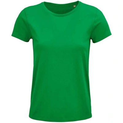 Image of SOLS Womens/Ladies Crusader Organic T Shirt (Kelly Green) Size Large