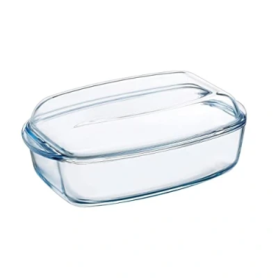 Image of Pyrex 4937387 Essentials Glass rectangular Casserole high resistance 4,3L,Transparent