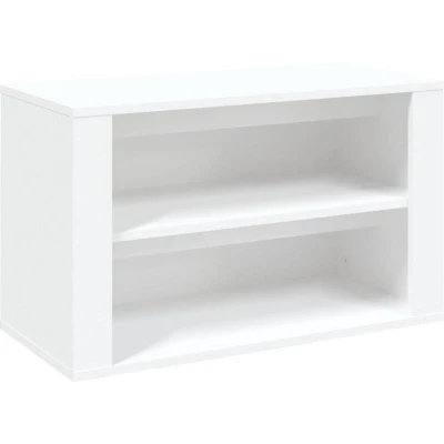 Image of vidaXL Shoe Rack White 75x35x45 cm Engineered Wood