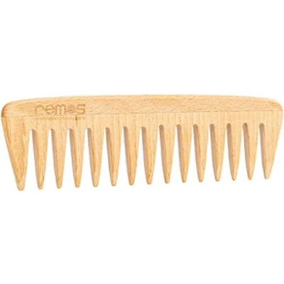 Image of REMOS Wooden comb made of local beech wood antistatic coarse teeth 18cm