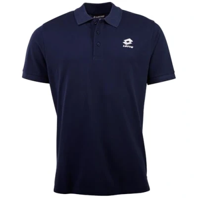 Image of LOTTO 1124003 Men&#039;s Polo Shirt, Regular Fit Shirt Dress Blues S