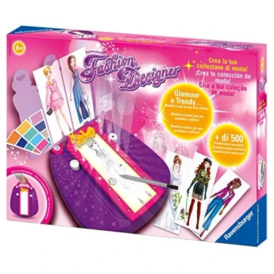 Image of Ravensburger Fashion Designer, Create your own Collection, Creative Drawing Game, Kids 6+ Years