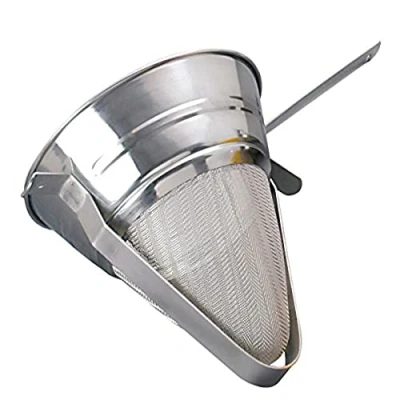 Image of 22cm Professional Passing Sieve, Fine Mesh, Chinois Bullion Strainer