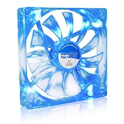 Image of AABCOOLING Super Silent Fan 14 Blue LED and Efficient 140mm with 4 Anti vibration Pads, Airflow Fan, PC 140mm, 8.6 dB(A), 47 CFM, 600 RPM