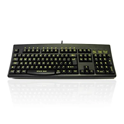 Image of Accuratus 260 HiVis USB Full Size High Visibility Keyboard
