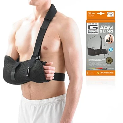Image of Neo G Arm Sling for Shoulder Injury Recovery, Pre/Post Surgery Airflow Breathable Lightweight Adjustable Straps Class 1 Medical Device