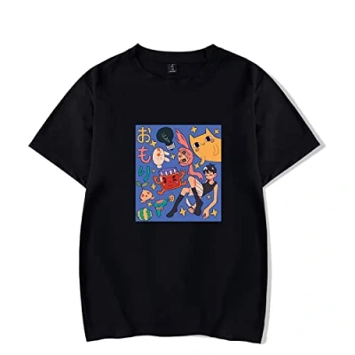 Image of MR.YATCLS Omori Tshirt Unisex, Men’S Short Sleeves T Shirt Game, Tee Crew Neck Harajuku Casual Top
