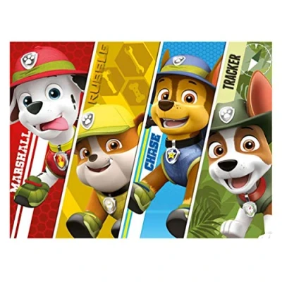 Image of Pyramid International Paw Patrol (Split Characters) Canvas Print 60 x 80cm, Wood, Multi Colour, 80 1.3 cm