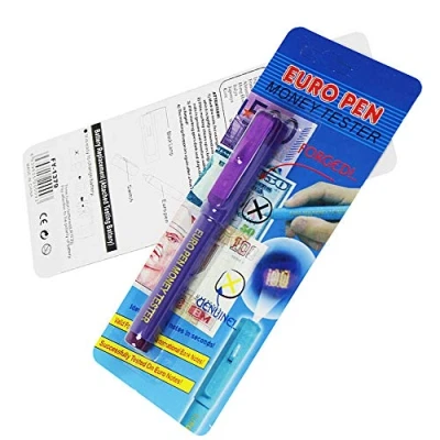Image of Useful Uv Light Banknotes Fake Counterfeit Forged Money Bank Note Checker Tester Marker Pen for All Major Currencies, 1/3 Pcs
