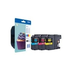 Image of Brother LC123 Inkjet Cartridge Pack of 3 CMY LC123RBWBP