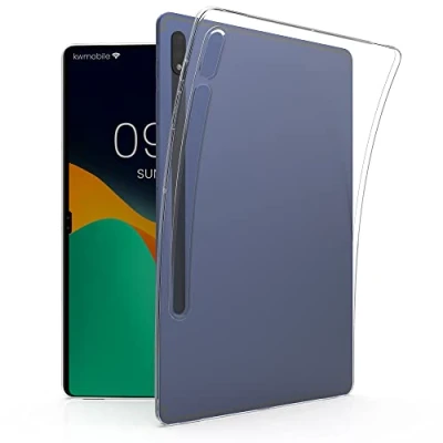 Image of kwmobile Case Compatible with Samsung Galaxy Tab S8 Ultra / S9 Soft TPU Back Protector Cover for Tablet Transparent