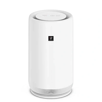 Image of SHARP UA PN1U W Tower Air Purifier with Night Light, Compact Quiet Slim Unit Plasmacluster Ion Technology, Triple Filter System, Removes Pollen, Viruses, Allergens, Dust, Smoke &amp; Odours White