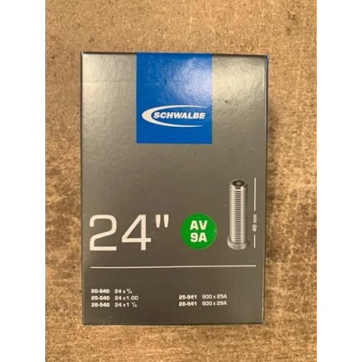 Image of Schwalbe AV9A 24 x 1 inch Inner Tube with Schrader Valve