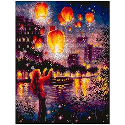 Image of Magic Needle 550 761 ZW Counted Cross Stitch Kit with Zweigart Edition Cotton Multi Coloured 20 x 27 cm