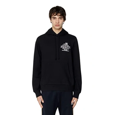 Image of Diesel_S GINN HOOD K26 FELP_SWEATSHIRT_Black_L