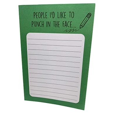 Image of Diabolical People I&#039;d Like To Punch Funny Notepad