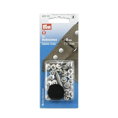 Image of Prym Silver (Thickness 4 6mm) Tubular Rivets 1 Unit