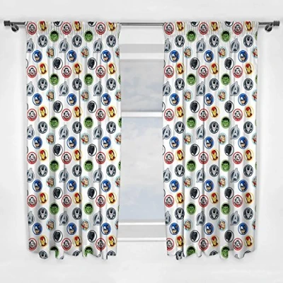 Image of Marvel Avengers Strong Childrens Bedroom 54 Inch Curtains Perfect For Any Boys