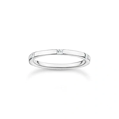 Image of Thomas Sabo Women Ring with White Stones Silver 925 Sterling TR2396 051 14