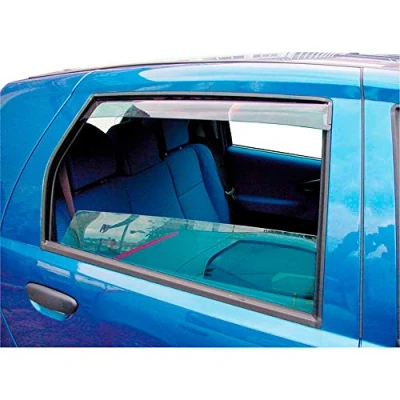 Image of ClimAir CL 2042 Wind Deflectors Master (rear) compatible with Dacia Duster II 2018 , Smoke