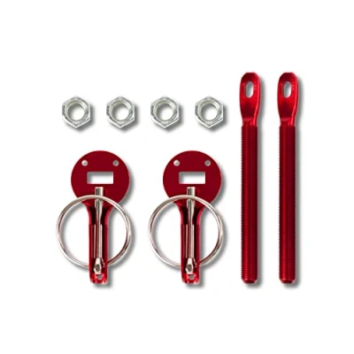 Image of OCC MOTOR SPORT RED KIT CLOSURE OF BONNET WITH SPRING