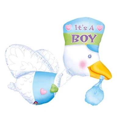 Image of Amscan International It&#039;s a Boy Stork (Multi Coloured)