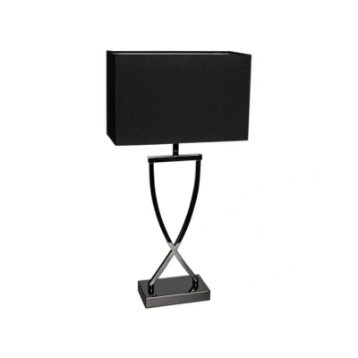 Image of By Rydéns Omega table lamp chrome/black height 52cm