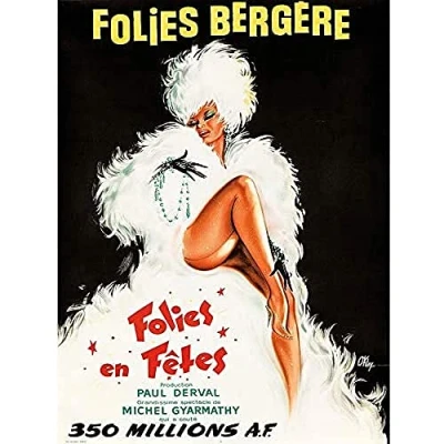 Image of Wee Blue Coo Folies Bergere Theatre Cabaret Unframed Art Print Poster Wall Decor 12X16 Inch