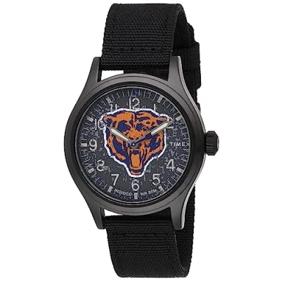 Image of Timex Tribute Men&#039;s NFL Scout 40mm Quartz Fabric Strap, Chicago Bears, Classic