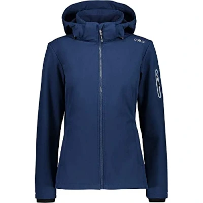 Image of CMP Windproof And Waterproof Softshell Jacket Wp 7.000 Women&#039;s jacket, womens, roll, tap, 39A5006, Blue, 44
