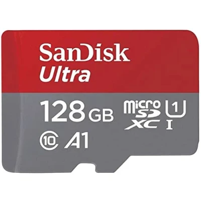 Image of SanDisk 128GB Ultra UHS I MicroSD Card 140MB/s R for Smartphones Warranty 10 Years SDSQUAB 128G GN6MN