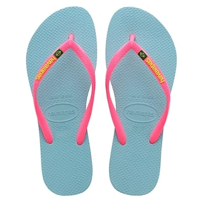 Image of Havaianas Women&#039;s Flip Flops, Blue Water, 1/2 UK