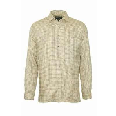 Image of Champion Mens Cartmel Country Casual Long Sleeved Shirt Beige L