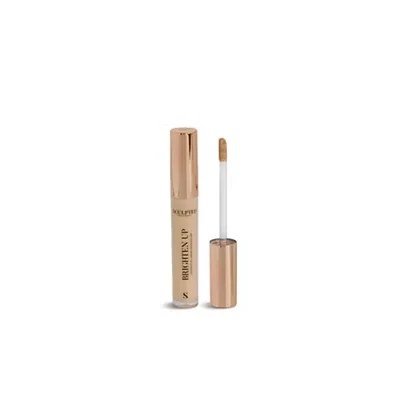 Image of Brighten Up Under Eye Concealer from Sculpted by Aimee (Caramel) Cruelty Free Mineral 7ml Liquid for Delicate Skin with Niacinamide and Hyaluronic Acid