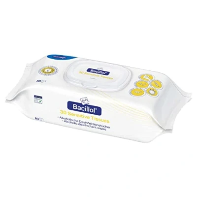 Image of Bode Bacillol Quick Disinfectant Wipes, Unscented, 80 Wipes in Bag, Multi Surface, 80.0 count