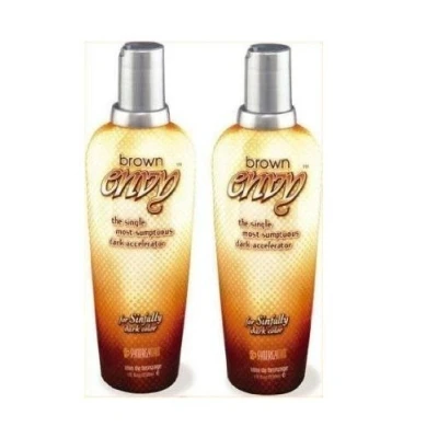Image of 2 X SYNERGY TAN BROWN ENVY 230M SUNBED CREAM LOTION