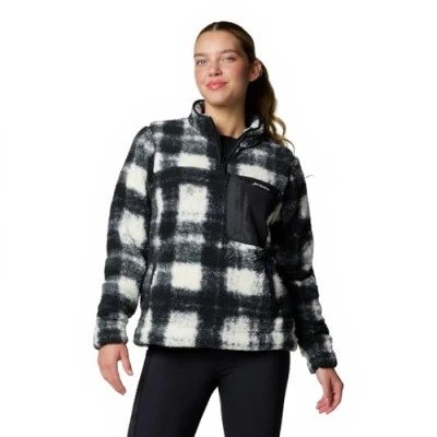 Image of Columbia Women&#039;s West Bend 1/4 Zip 2, Chalk Omblur Tonal, XS