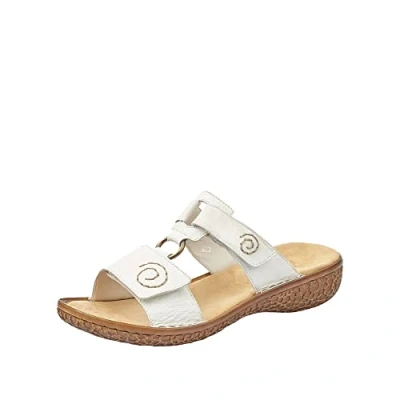 Image of JACK &amp; JONES Women&#039;s Frühjahr/Sommer V69N2 Mules, White (Weiss 80), 6.5 UK