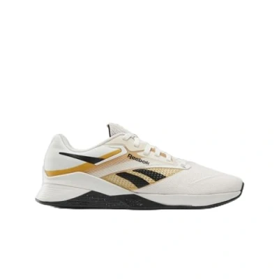 Image of Reebok Unisex Nano X4 Sneaker, Chalk Black Retgol, 4.5 UK
