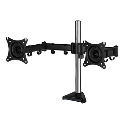 Image of ARCTIC Z2 Pro (Gen 3) Double Monitor Arm, stand for up to 34&quot;/35&quot; Ultrawide, 10 kg (22 lbs), USB Hub, Adjustable Height, Flexible Matt black
