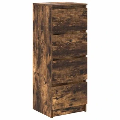 Image of vidaXL Sideboard Smoked Oak Engineered Wood Storage Cabinet 37.5x35x99 cm for Home Office