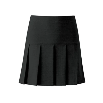 Image of Banner Charleston Pleated School Skirt Black Waist 22&quot;, Length 20&quot;