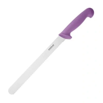 Image of Hygiplas Slicer Serrated Purple 10&quot;