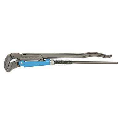 Image of GEDORE 4500220 High Performance Three Point Pipe Wrench Snap, 1.1/2 Inch, &quot;Swede&quot; Jaw Position, Chrome Vanadium Special Steel, Blue/Silver