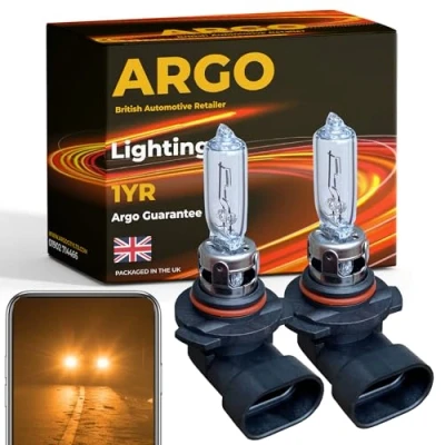 Image of Argo Hb3 headlight bulb Halogen 100w 2500k 12V Main Dipped High Low Beam 9005 P20D Super Bright Upgrade Front Fog Light Lamp Car DRL Daytime Running Lights Bulbs