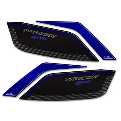 Image of Resin Bike Motorcycle 3D Stickers Compatible with Yamaha Tracer 900 2018 2020 Phantom Blue. Handguards Protection from Bumps and Scratches. Pair of Gadget Moto