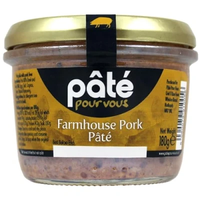 Image of Pâté Pour Vous Farmhouse Pork Liver Pate, 180g Jar